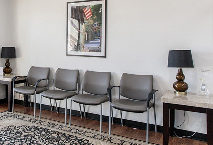 Concord Gentle Dental appointment waiting area in New Hampshire